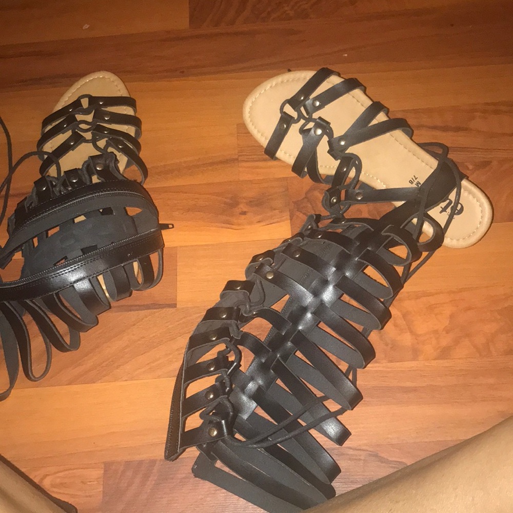 Long leg sandals
